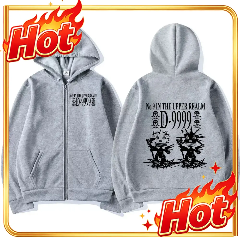 Mens Fashion Zip Up Hoodies - เสื้อฮู้ดมีซิปสไตล์สเก็ตแบรนด์ Swedish Rapper Bladee Skate Drain