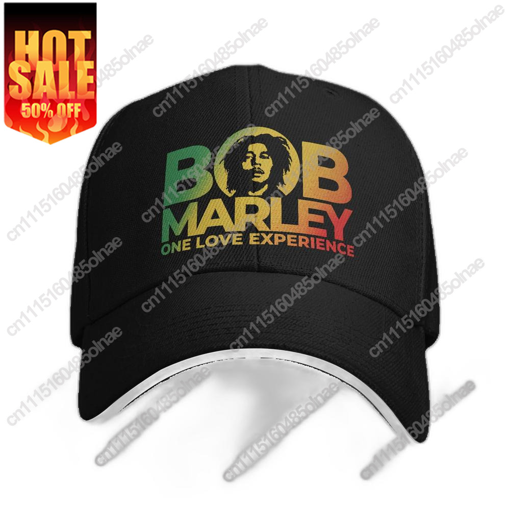Men'S Fashion With Hat - หมวกเบสบอลแฟชั่นยูนิเซ็กซ์ ลายบ็อบ มาร์ลีย์ วัน เลิฟ สำหรับผู้ใหญ่
