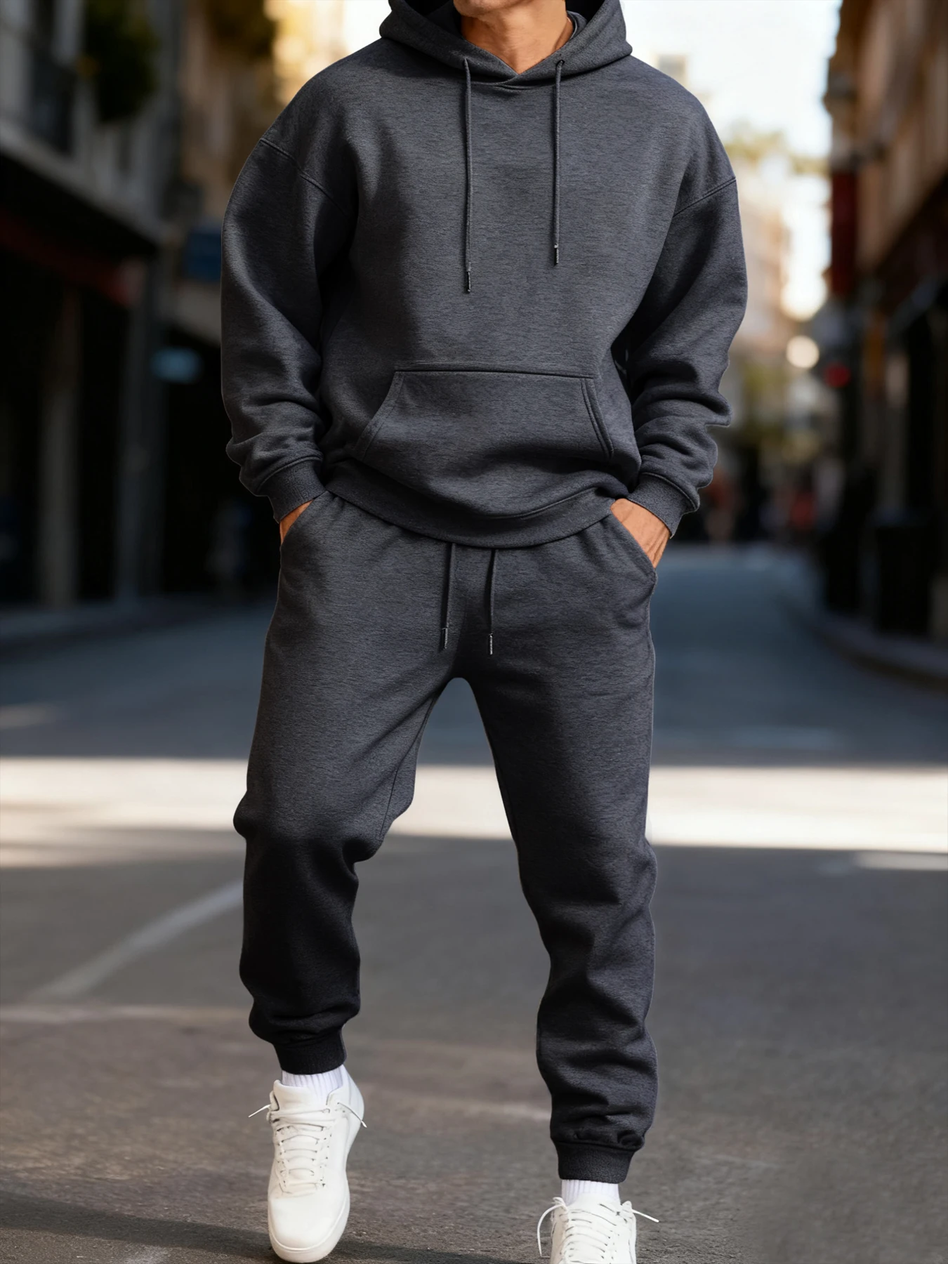 ชุดฮู้ดดี้ผู้ชาย ชุดสองชิ้นสีพ - Mens Fashion Clothes บทวิจารณ์และราคา