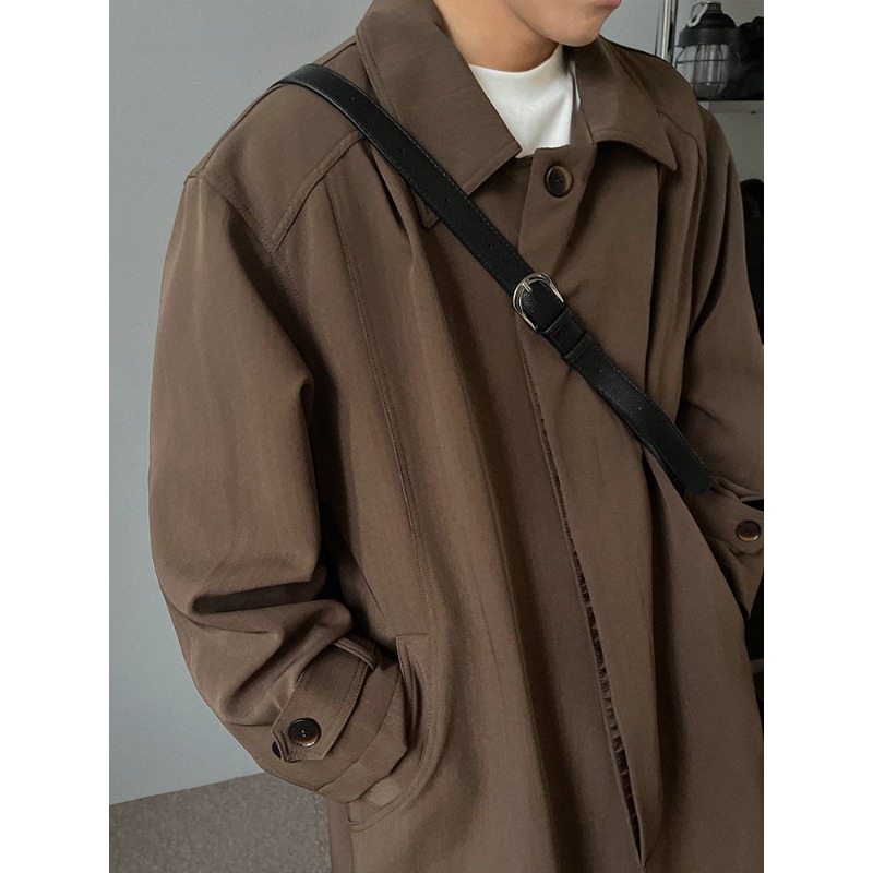 เสื้อโค้ทชายทรงมินิมอลแบบกระดุ - Men'S Fashion X บทวิจารณ์และราคา