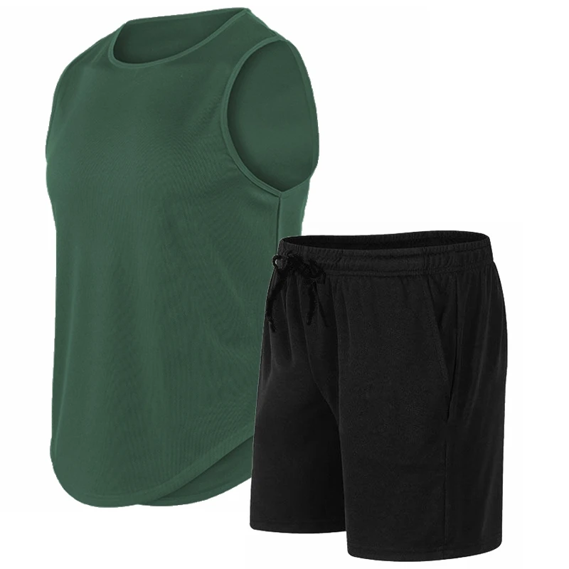 ชุดเสื้อยืดแขนกุดคอกลมสำหรับผู - Mens Fashion Summer บทวิจารณ์และราคา