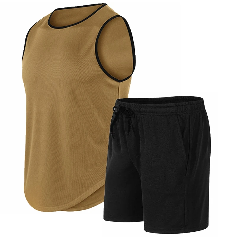 ชุดเสื้อยืดแขนกุดคอกลมสำหรับผู - Mens Fashion Summer บทวิจารณ์และราคา