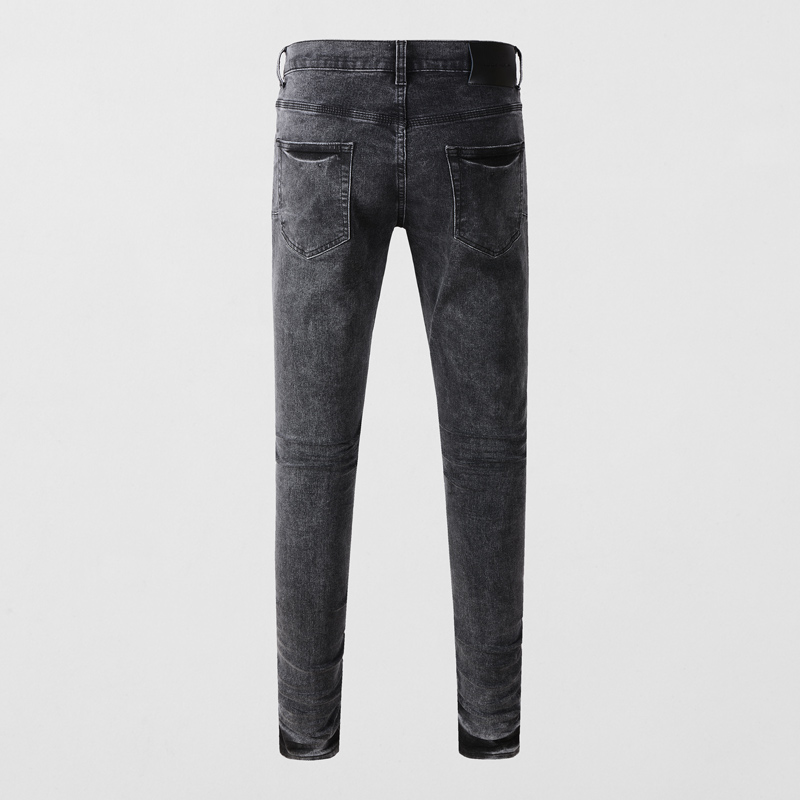 กางเกงยีนส์ทรงสลิมฟิตผ้ายืดสำห - Men'S Fashion Grey Jeans บทวิจารณ์และราคา
