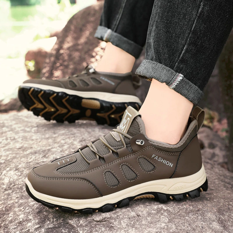รองเท้าเดินป่าผู้ชายแฟชั่นคุณภ - Mens Fashion Trainers บทวิจารณ์และราคา