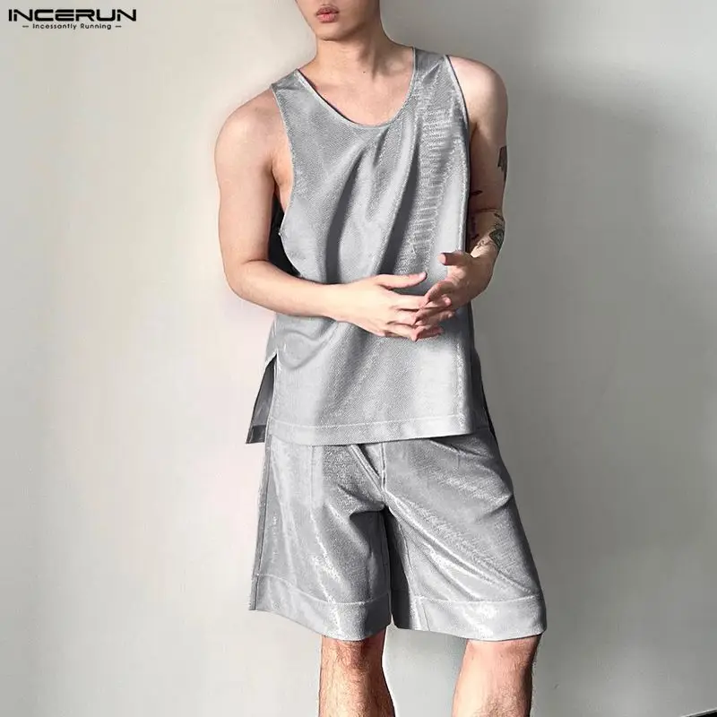 INCERUN ชุดผู้ชาย เสื้อกล้ามคอ - Mens Fashion Summer บทวิจารณ์และราคา