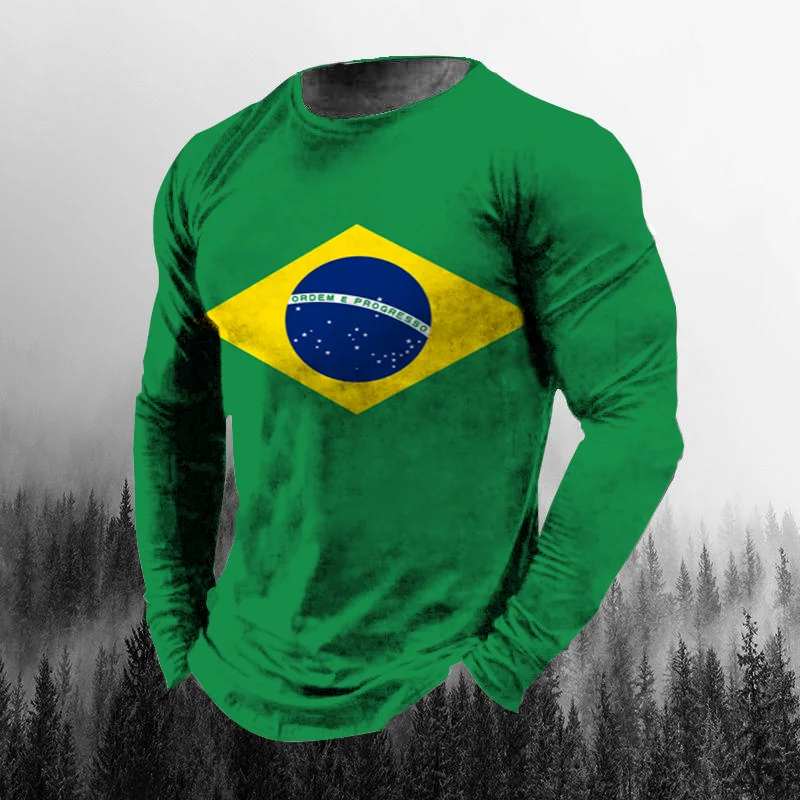 เสื้อยืดคอกลมแขนยาวผู้ชายสไตล์ - Mens Fashion Clothes บทวิจารณ์และราคา