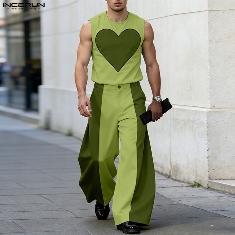 INCERUN ชุดผู้ชายเสื้อกล้ามแขน - Mens Fashion Summer บทวิจารณ์และราคา