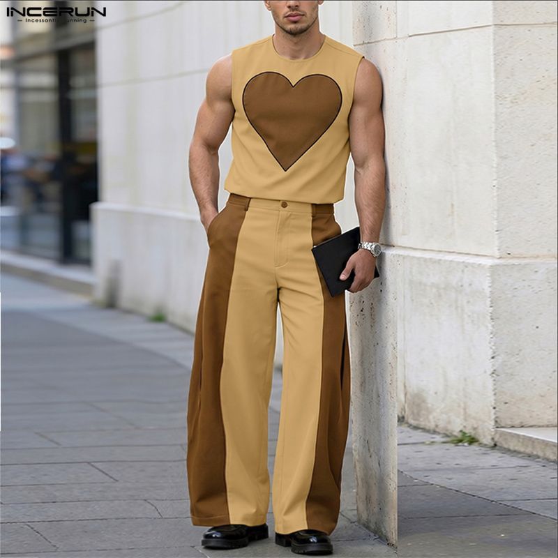 INCERUN ชุดผู้ชายเสื้อกล้ามแขน - Mens Fashion Summer บทวิจารณ์และราคา