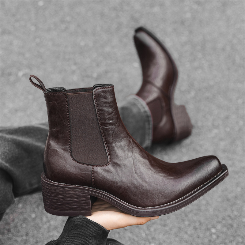 รองเท้าบูทเชลซีทรงสูงสไตล์พังก - Men'S Fashion News บทวิจารณ์และราคา