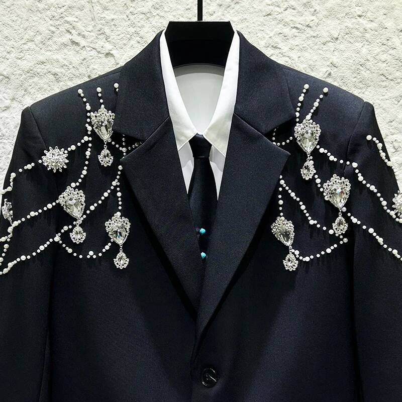 เสื้อสูทผู้ชายประดับลูกปัด แฟช - Men'S Fashion X บทวิจารณ์และราคา