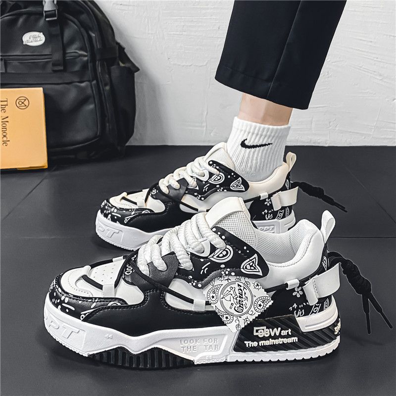 รองเท้าสเก็ตแฟชั่น รองเท้าผ้าใ - Mens Fashion Trainers บทวิจารณ์และราคา