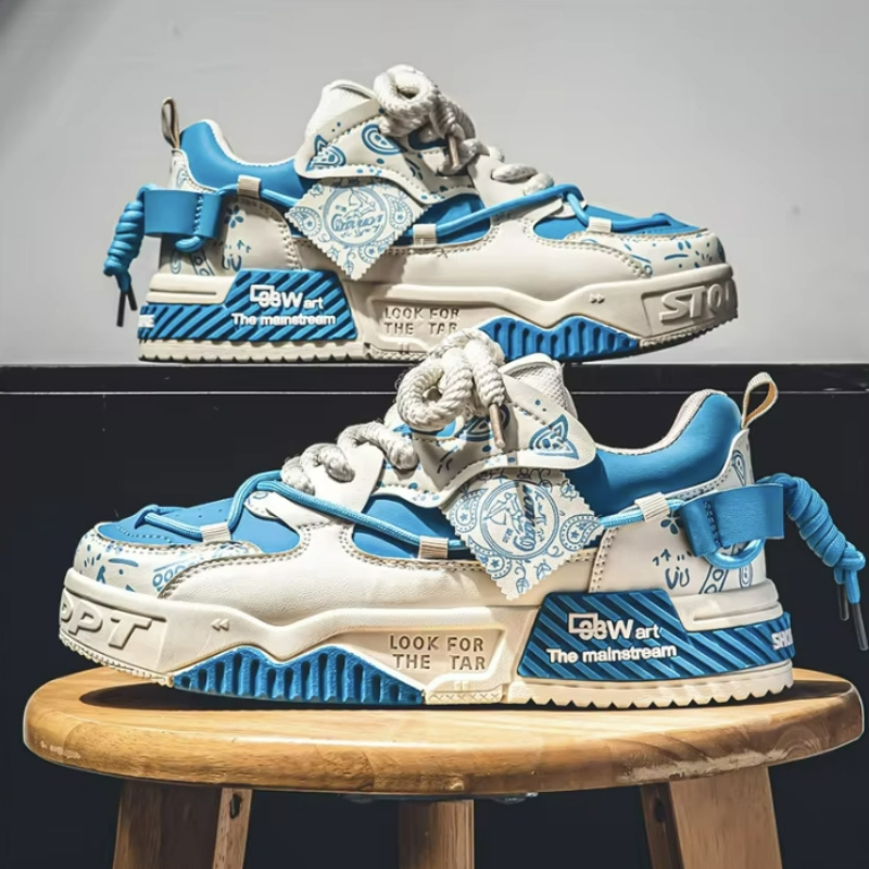 รองเท้าสเก็ตแฟชั่น รองเท้าผ้าใ - Mens Fashion Trainers บทวิจารณ์และราคา