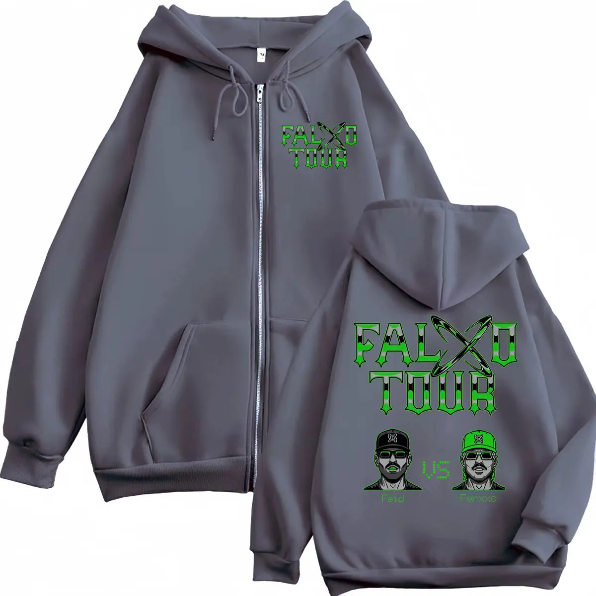 เสื้อฮู้ดซิป Feid Vs Ferxxo Fa - Mens Fashion Zip Up Hoodies บทวิจารณ์และราคา