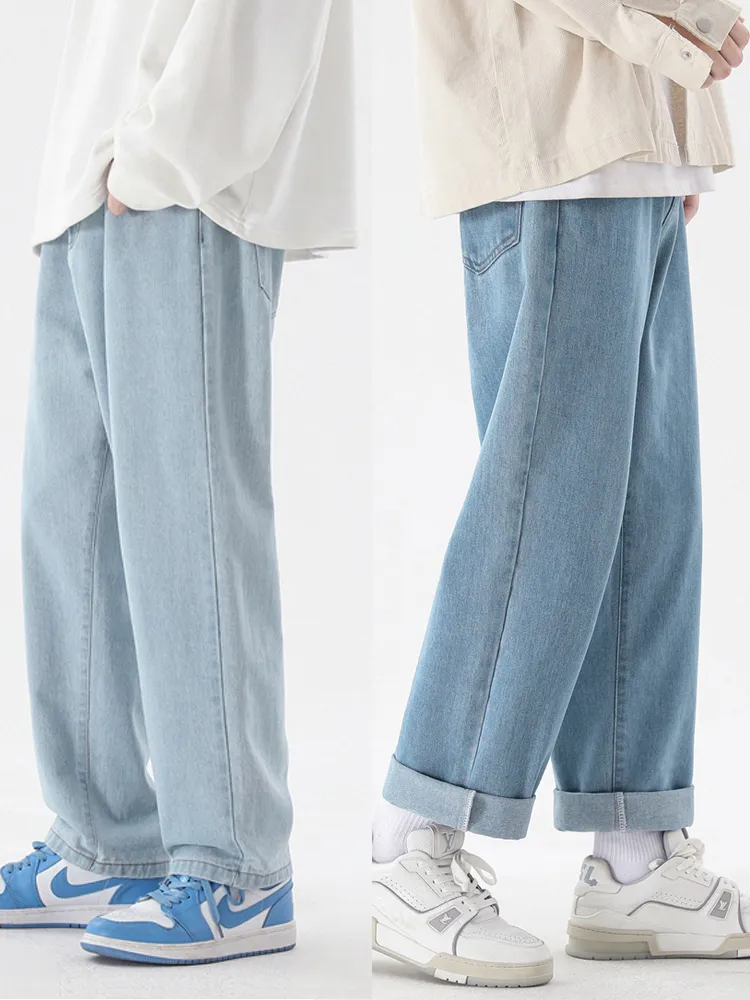 กางเกงยีนส์ยาวถึงข้อเท้าของผู้ - Men'S Fashion Grey Jeans บทวิจารณ์และราคา
